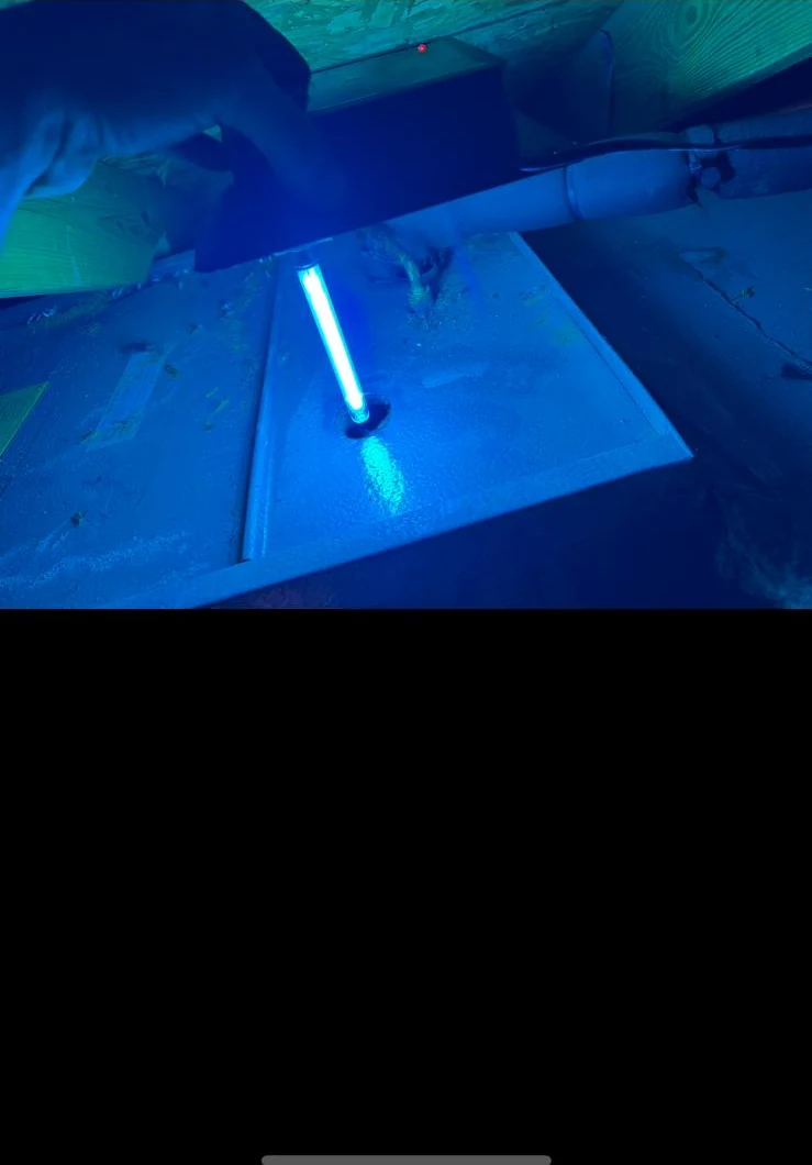 UV at the coil